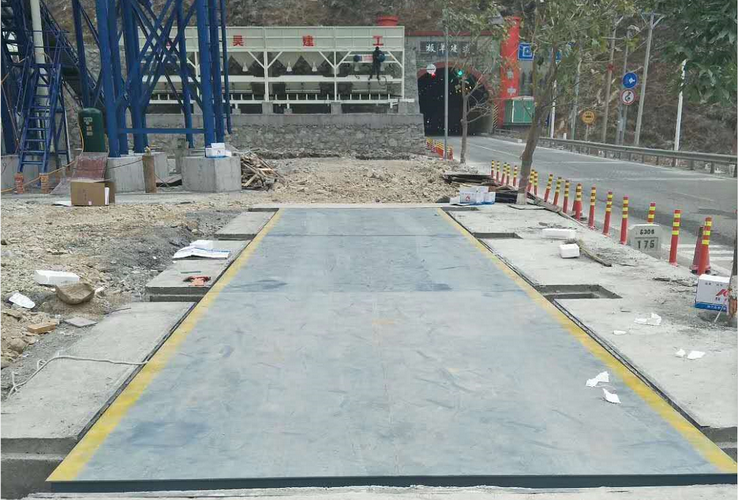 漢源地磅安裝現場